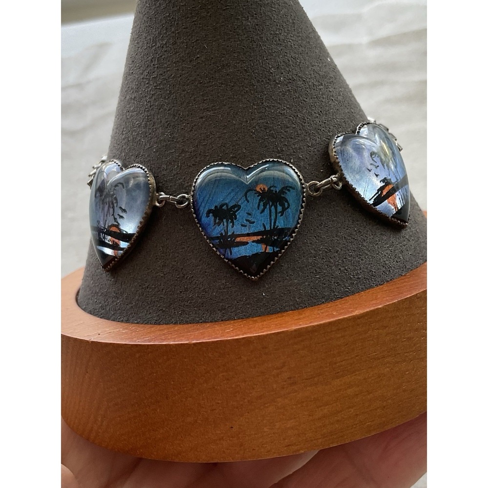 Frederick S. Hoffman vintage Sterling Silver Butterfly Wings Bracelet Estate - Picture 2 of 7